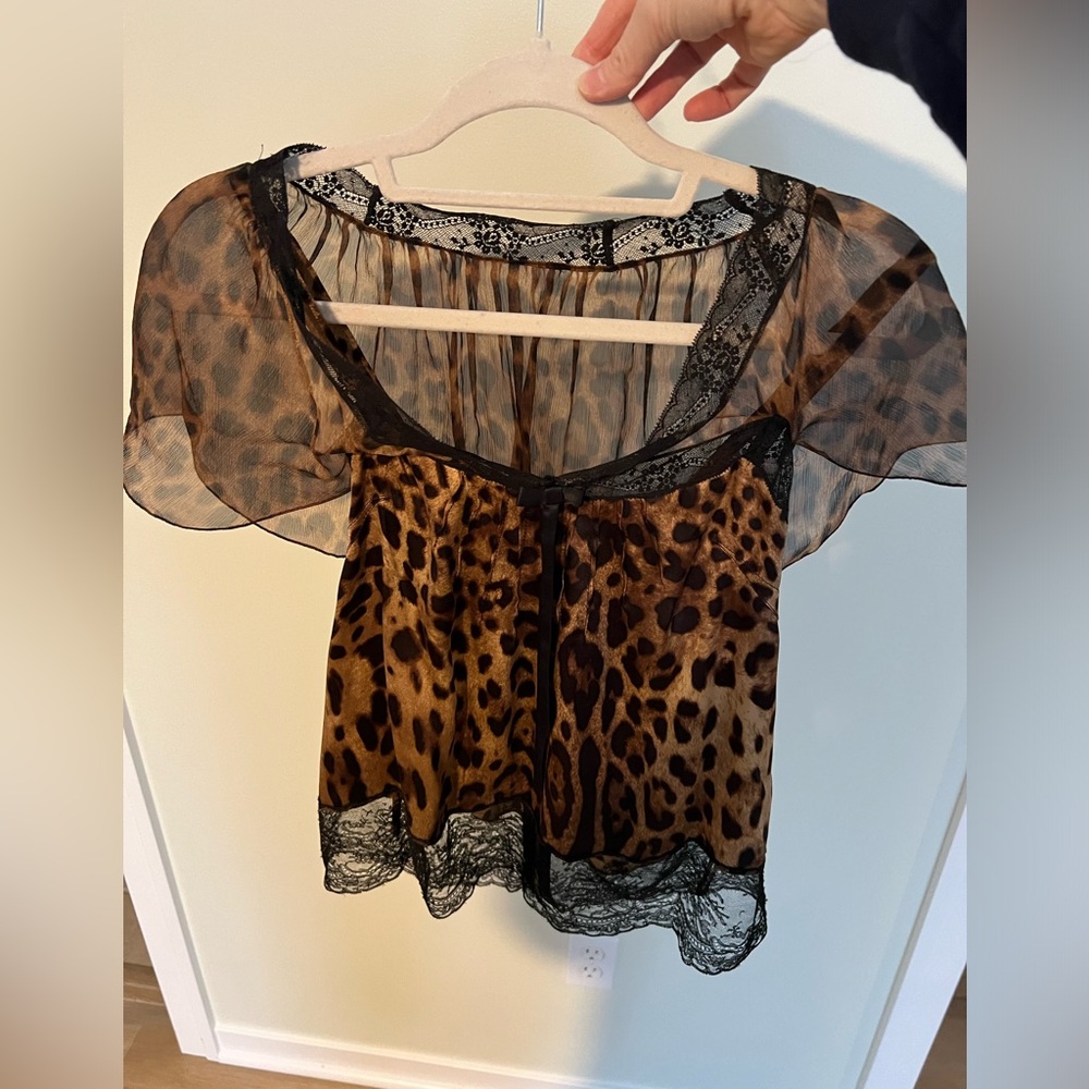 Dolce & Gabbana Flutter Sleeve Blouse